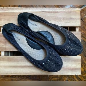 Bedazzled Black Ballet Flats